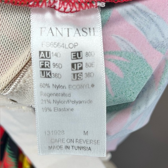 Fantasie Vilamora Twist Tankini Top (top only) Cup Size Swim Women’s Size 36D - Picture 7 of 7